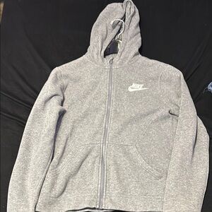 Nike Gray Zip-Up Hoodie
